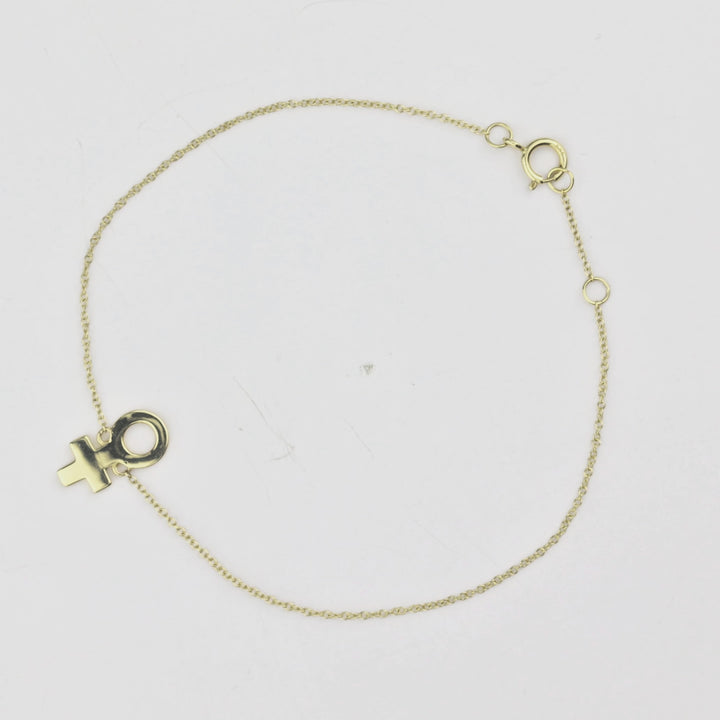 Venus Charm Bracelet in 14K Yellow Gold