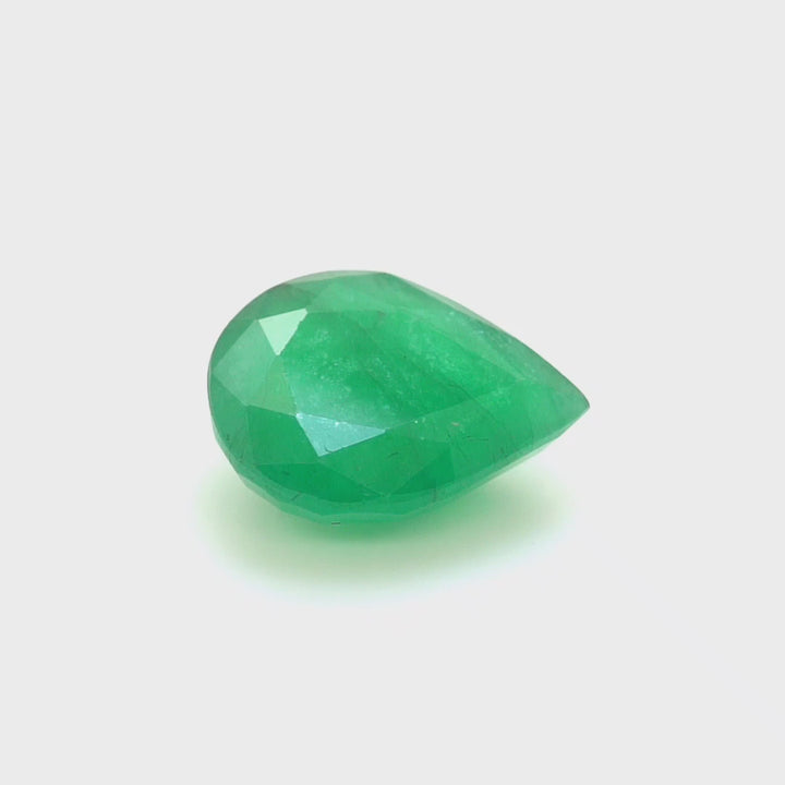 6.72 Cts Emerald 15X11 MM Pear Gemstone