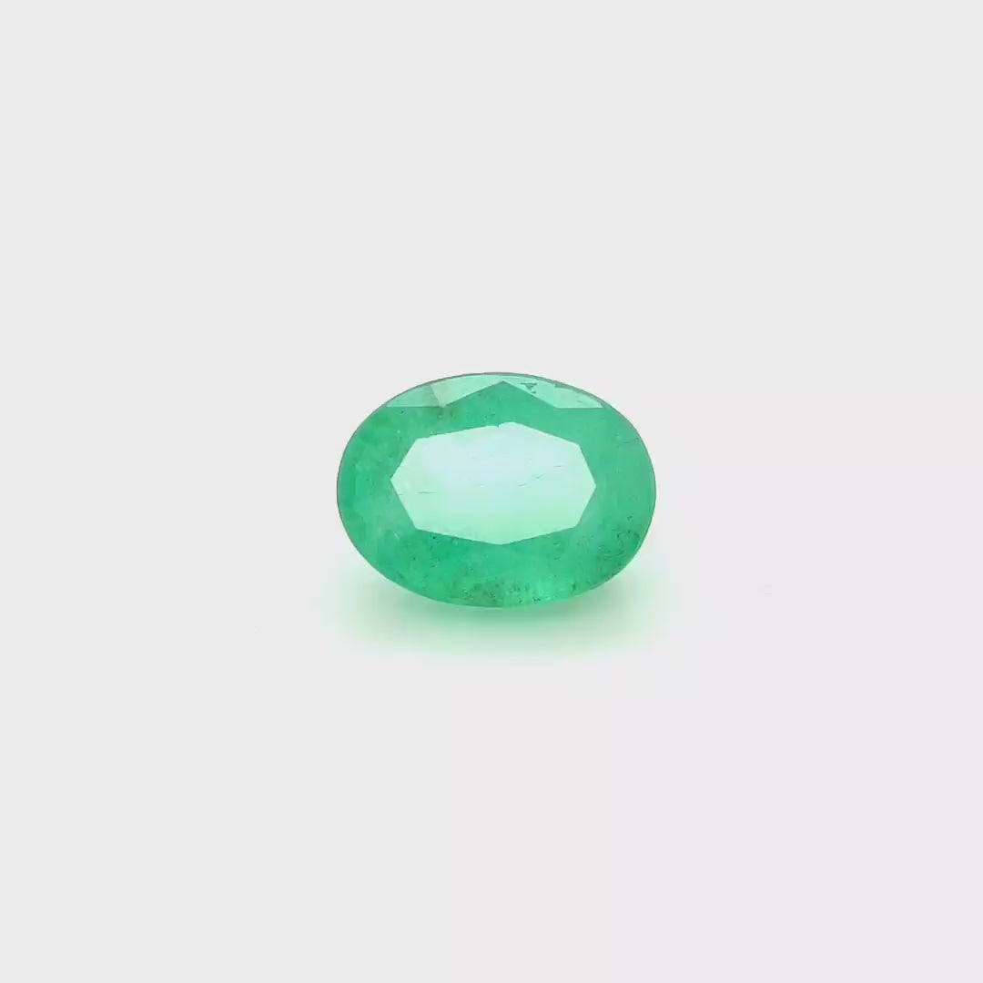 5.02 Cts Emerald 12X9 MM Oval Gemstone