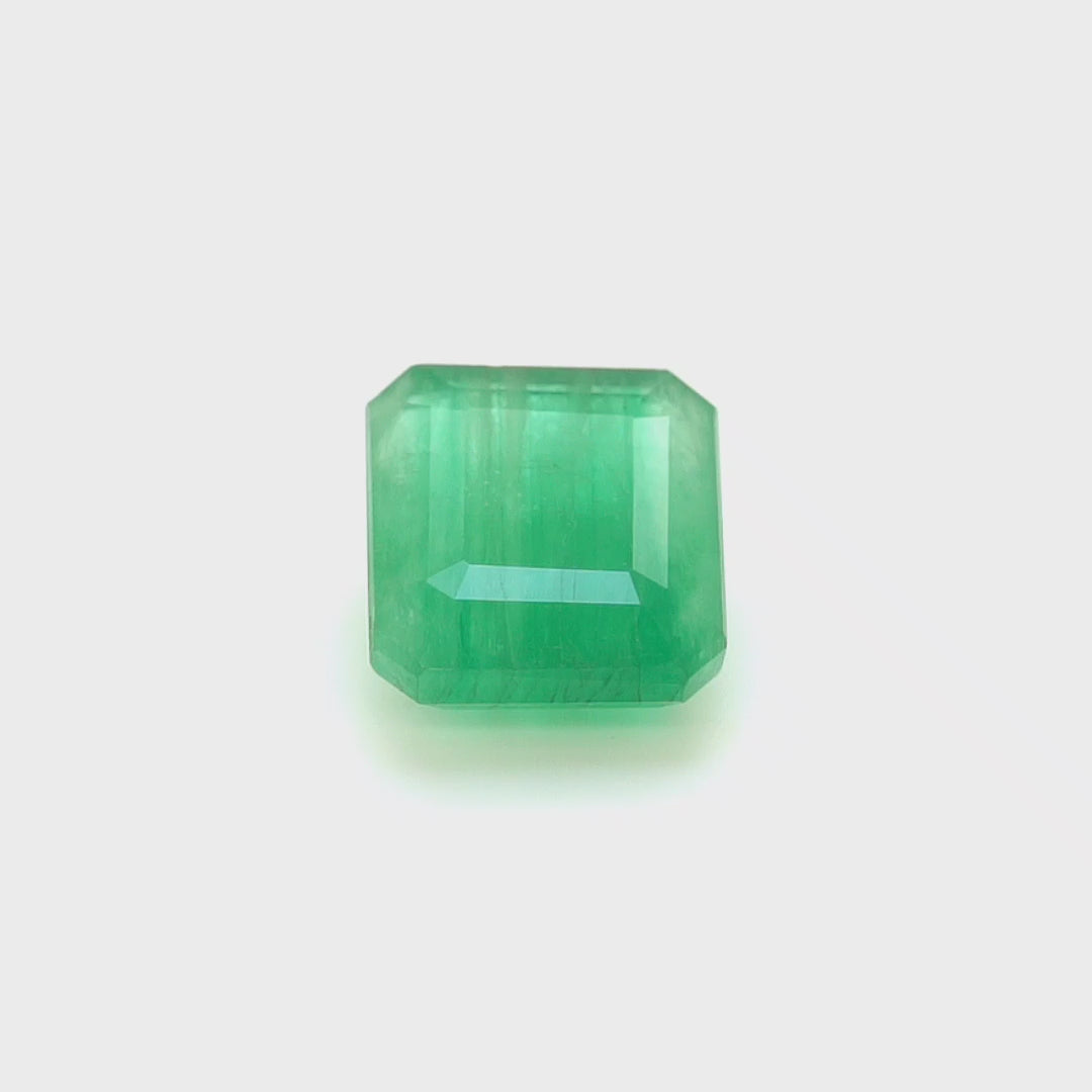 6.12 Cts Emerald 11X10 MM Octagon Gemstone