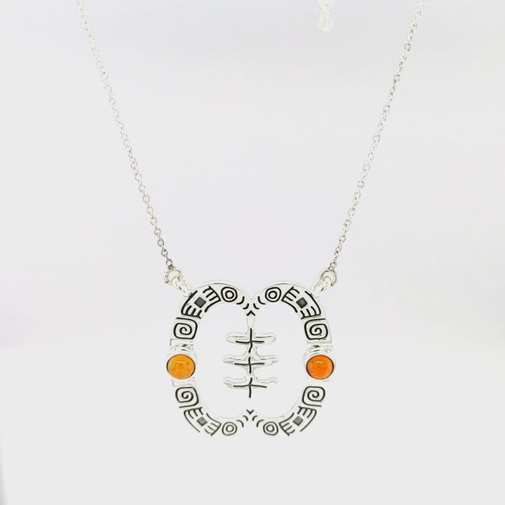 1.20 Cts Bumble Bee Jasper Necklace in 925