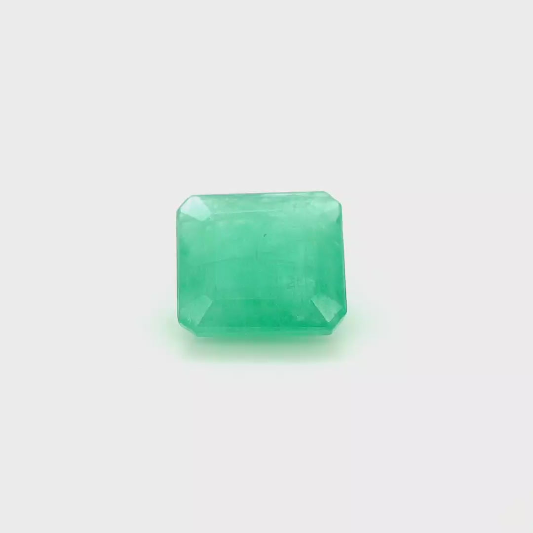4.63 Cts Emerald 11x10 MM Octagon Gemstone