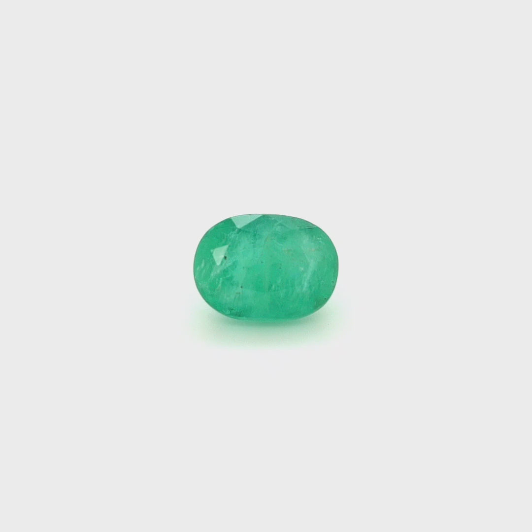 3.35 Cts Emerald 10X8 MM Oval Gemstone