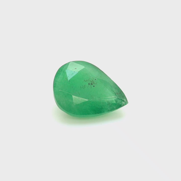 3.32 Cts Emerald 12X9 MM Pear Gemstone