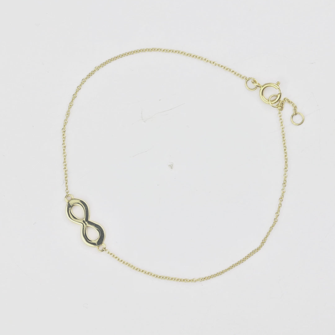 Infinity Charm Bracelet in 14K Yellow Gold
