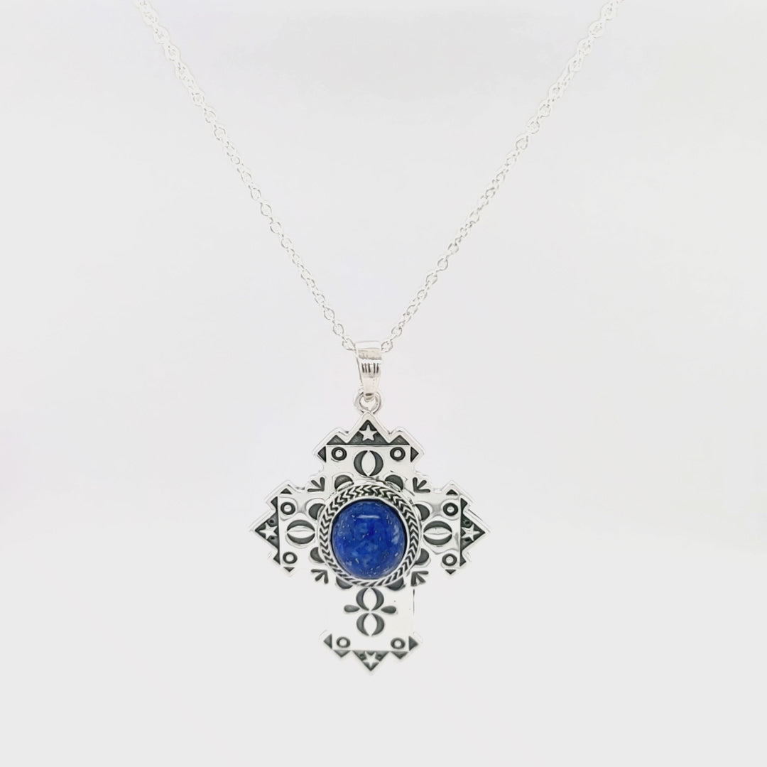 4.55 Cts Lapis Lazuli Pendant in 925