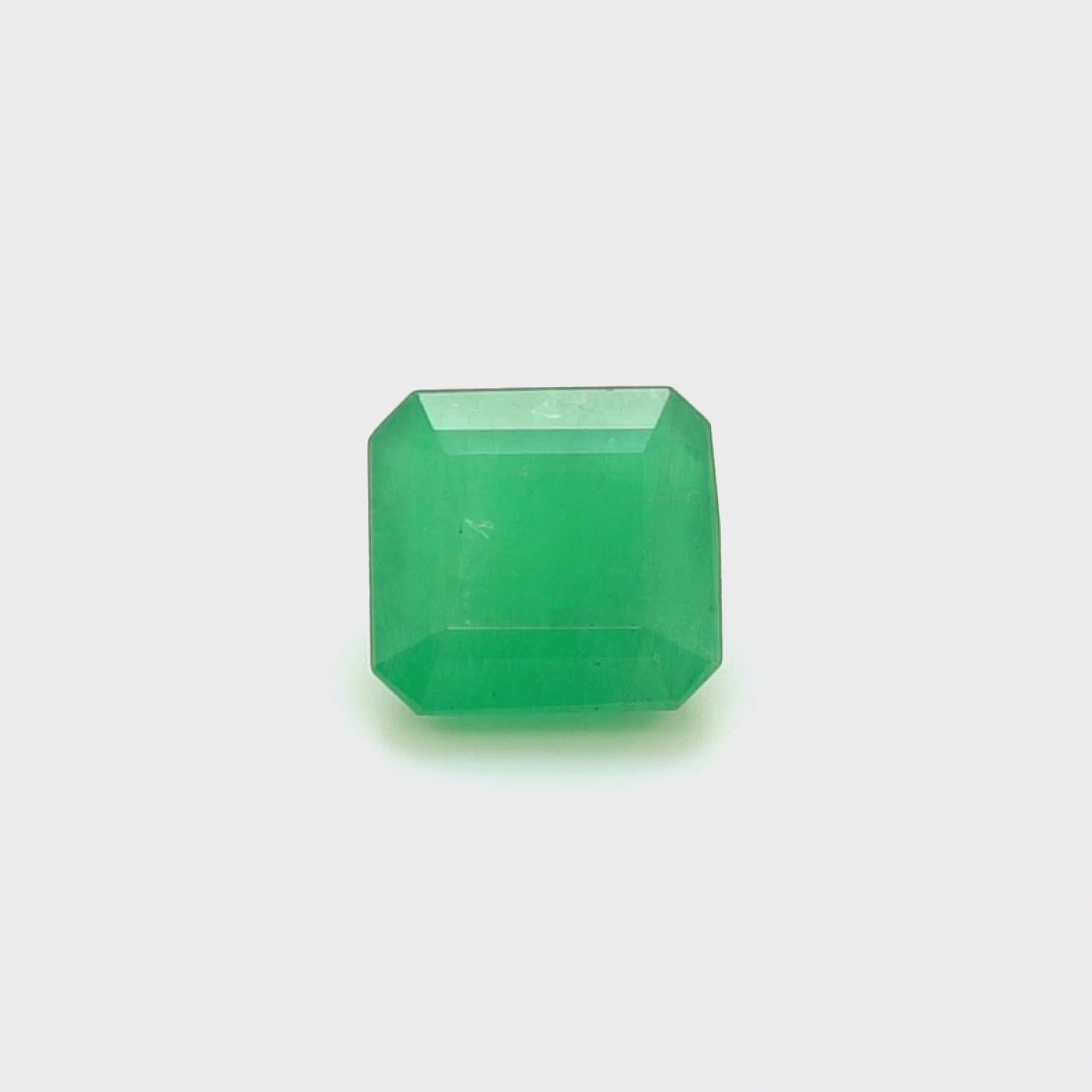 3.44 Cts Emerald 9X8 MM Octagon Gemstone