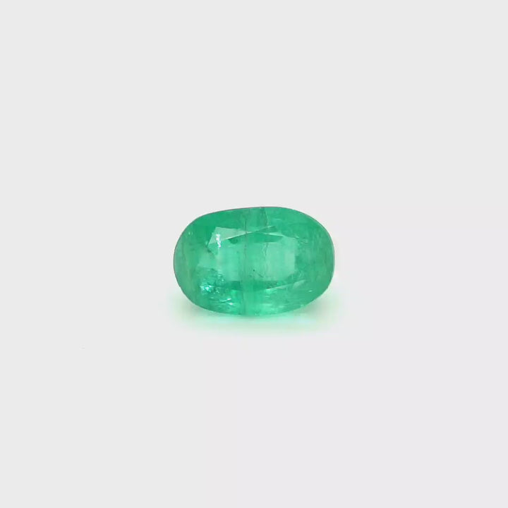 3.93 Cts Emerald 11X8 MM Oval Gemstone