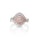 0.69 Cts Pink Diamond and White Diamond Ring in 14K Two Tone