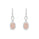0.20 Cts Pink Diamond and White Diamond Earring in 14K Two Tone