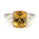 6.02 Ctw Yellow Sapphire and Diamond Ring in 18K Yellow Gold