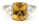 6.02 Ctw Yellow Sapphire and Diamond Ring in 18K Yellow Gold