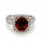 4.65 Cts Sunset Spessartite and White Diamond Ring in 18K 2-Tone