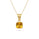 13.50 Cts Yellow Sapphire Pendant in 18K Yellow Gold