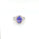 2.67 Cts Tanzanite and White Diamond Ring in 14K 2-Tone