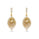 10.16 Cts Tambuli Diamond and White Diamond Earring in 14K Yellow Gold