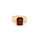 4.18 Cts Color Change Garnet and White Diamond Ring in 14K Yellow Gold