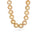 8.00-10.00 MM Round Golden Australian South Sea Pearl Necklace in 18K Yellow Gold