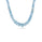120 Cts Aquamarine and White Diamond Necklace in 18K White Gold