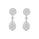 2.18 Cts White Diamond Earring in 18K White Gold