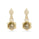 7.29 Cts Tambuli Diamond and White Diamond Earring in 14K Yellow Gold