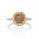3.12 Cts Tambuli Diamond and White Diamond Ring in 14K Yellow Gold