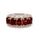 2.67 Cts Red Spinel and White Diamond Ring in 14K 2-Tone