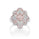 0.49 Cts Pink Diamond and White Diamond Ring in 14K Two Tone