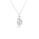 0.61 Cts Diamond Slice Necklace in 14K White Gold