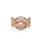 0.78 Cts Pink Diamond Ring in 14K 2-Tone