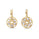 1.25 Cts Diamond Slice Earring in 14K Yellow Gold