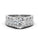 2.00 DEW Round White Moissanite Ring in 14K White Gold