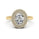 2.00 DEW White Moissanite Ring in 14K Yellow Gold