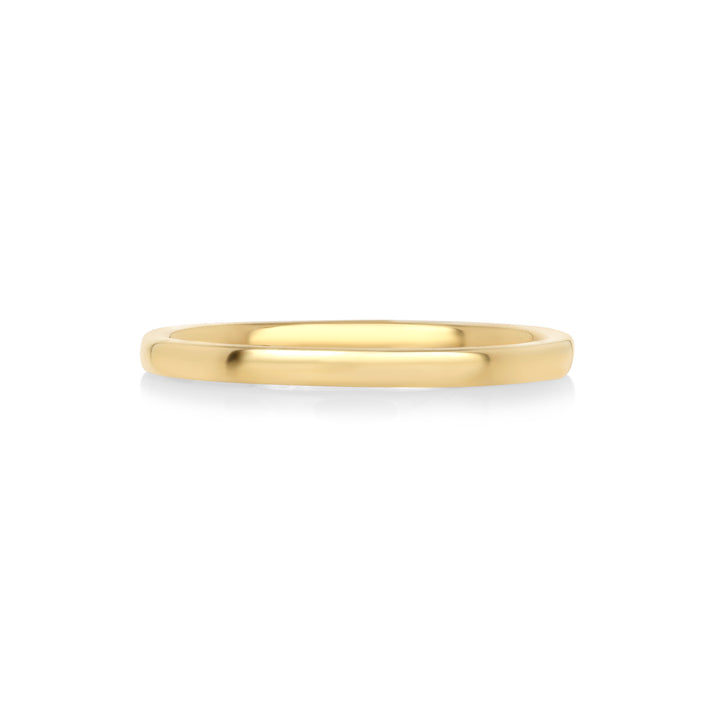 0.03 Cts White Diamond Ring in 14K Yellow Gold
