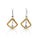 0.27 Cts Yellow Diamond Earring in 925 Two Tone