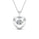 1.25 Ctw Lab Grown Diamond Heart Pendant in 925 Platinum Plated