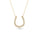 0.11 Cts White Diamond Necklace in 14K Yellow Gold