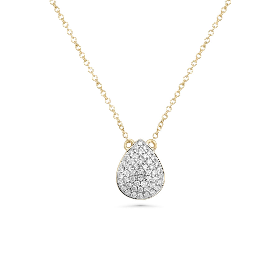 0.17 Cts White Diamond Necklace in 14K Two Tone