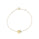 0.01 Cts White Diamond Bracelet in 14K Yellow Gold