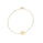 Crown Charm Bracelet in 14K Yellow Gold