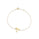 Palm Tree Charm Bracelet in 14K Yellow Gold
