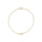 0.05 Cts White Diamond Bracelet in 14K Yellow Gold