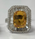 4.58 Ctw Yellow Sapphire and Diamond Ring in 18K White Gold