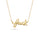 FUCK Necklace in 14K Yellow Gold