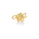 OFF Single Sided Earring in 14K Yellow Gold
