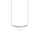 0.66 Cts White Diamond Necklace in 14K Yellow Gold