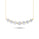 4.80 DEW Moissanite Necklace in 925 Yellow Gold