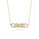 0.20 Cts Diamond Necklace in 14K Yellow Gold