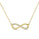 0.06 Cts White Diamond Necklace in 14K Yellow Gold