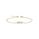 0.04 Cts White Diamond Bracelet in 14K Yellow Gold